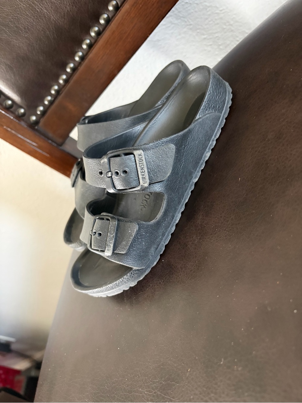 Birkenstock Kids Black Two-Buckle EVA Sandals
